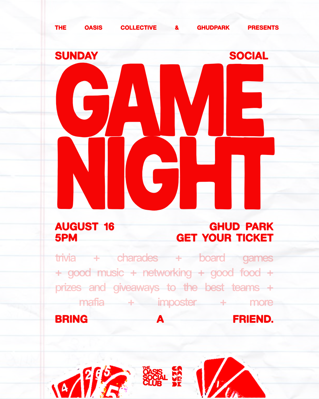 Oasis Social - Game Night